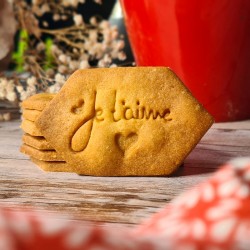 Boîte de 12 biscuits "Je t'aime"