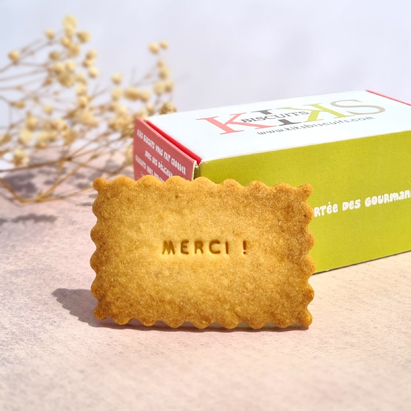 Boîte de 12 biscuits "Merci !"