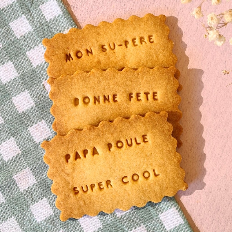 Boîte de 12 biscuits "Fête des pères"