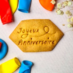 Boîte de 12 biscuits "Joyeux anniversaire"