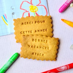 Boîte de 12 biscuits "Merci ATSEM"