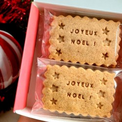 Coffret de biscuits pour Noël