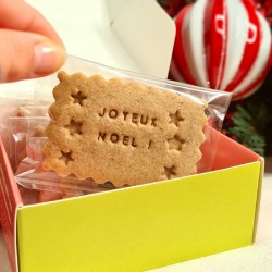 Biscuits à message de Noël